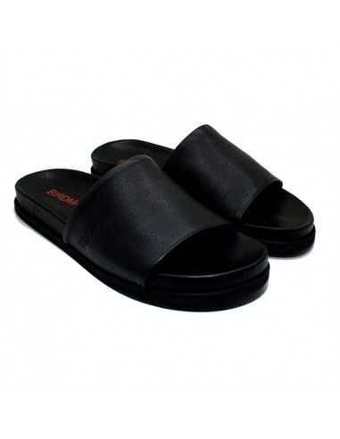 chinelo slide couro