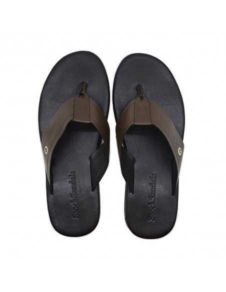 chinelo de couro masculino