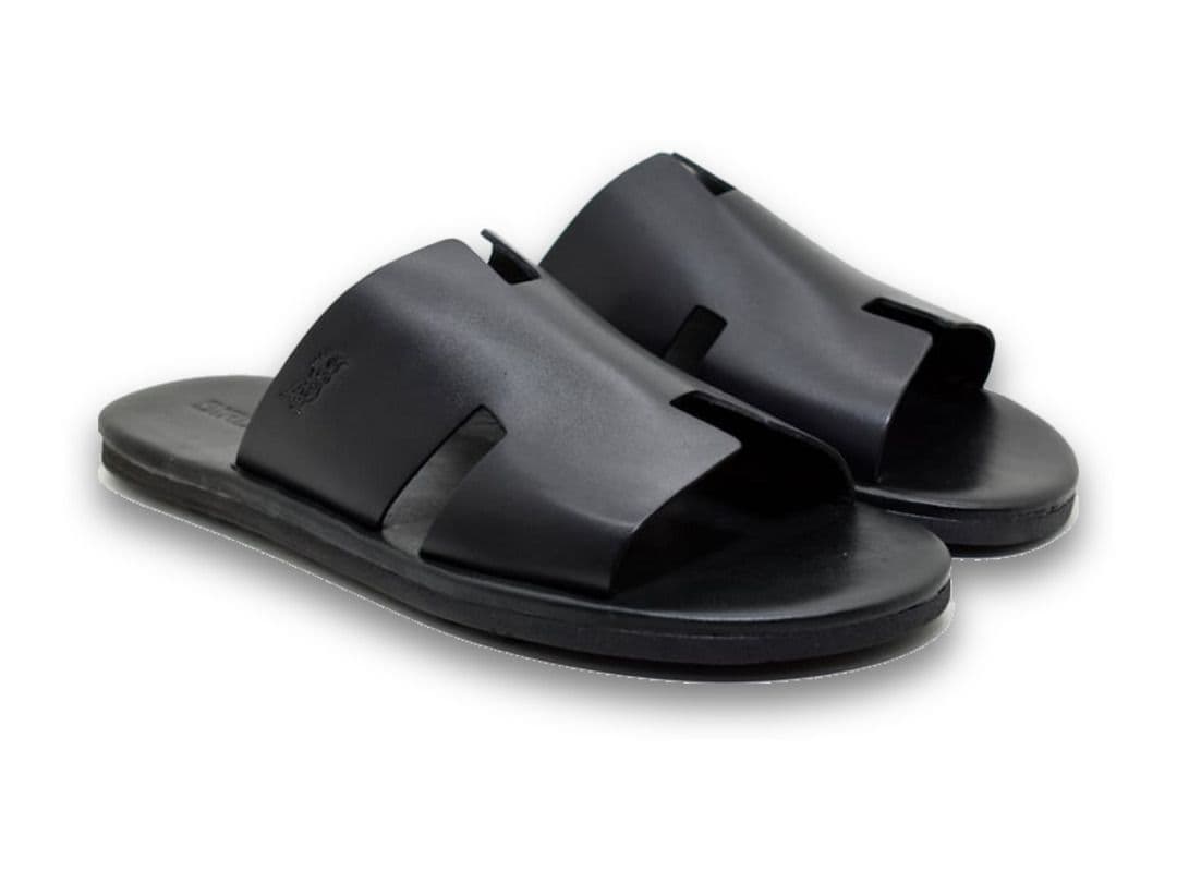Sandália Santorini Preta — sandália masculina Stock Sandals
